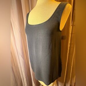 Vintage Compagnie Internationale Express Black Rayon Tank – S